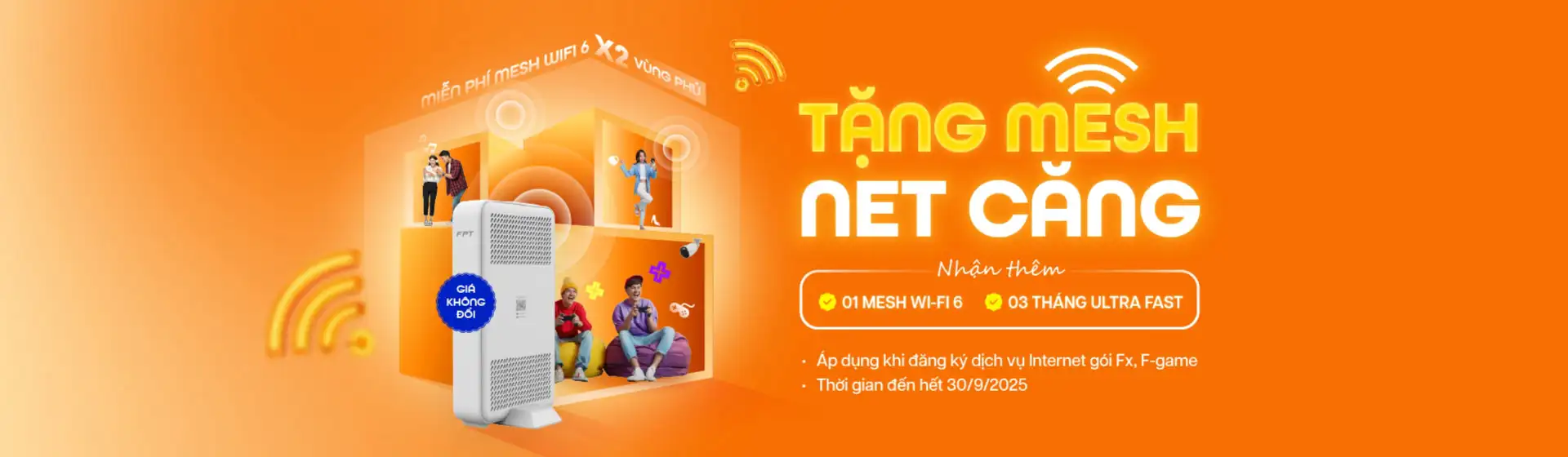 Tặng Mesh Wifi