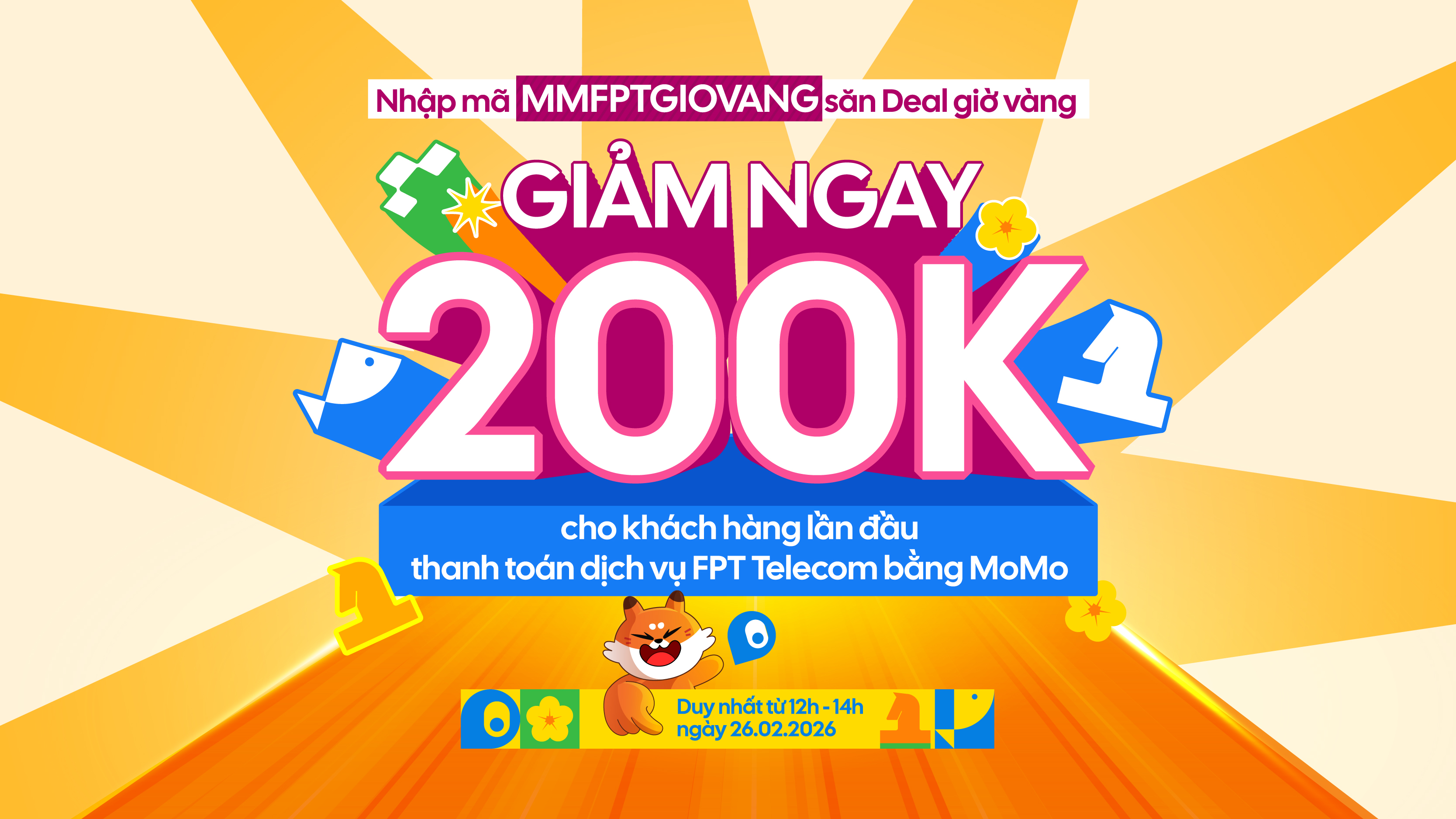 Ví MoMo Giảm 200K Giờ Vàng Vía Thần Tài 