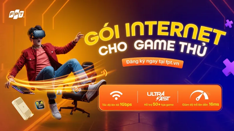 Gói Cước FPT Game Thủ: Giảm Ping Tối Đa & Tặng Camera Tháng 10